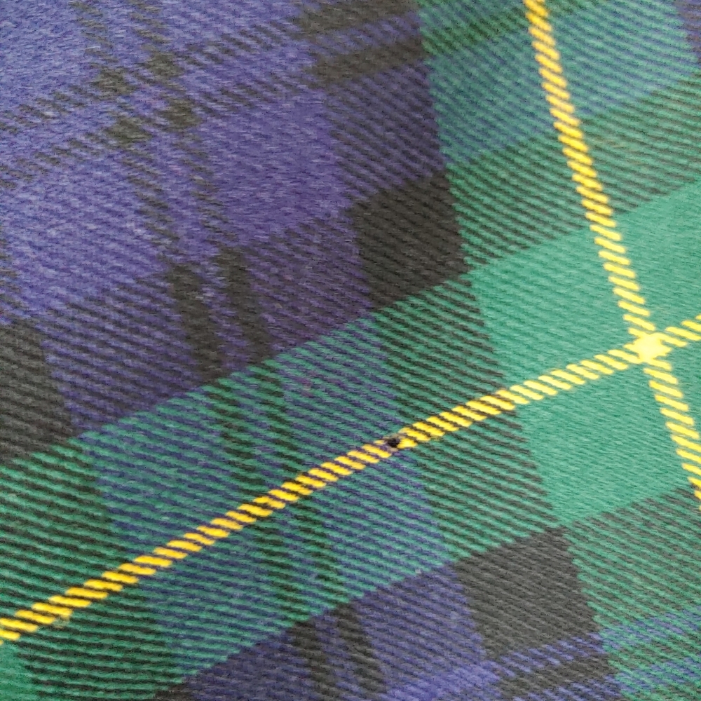 Vintage Aljean Wool Cape Plaid Tartan - Picture 15 of 16